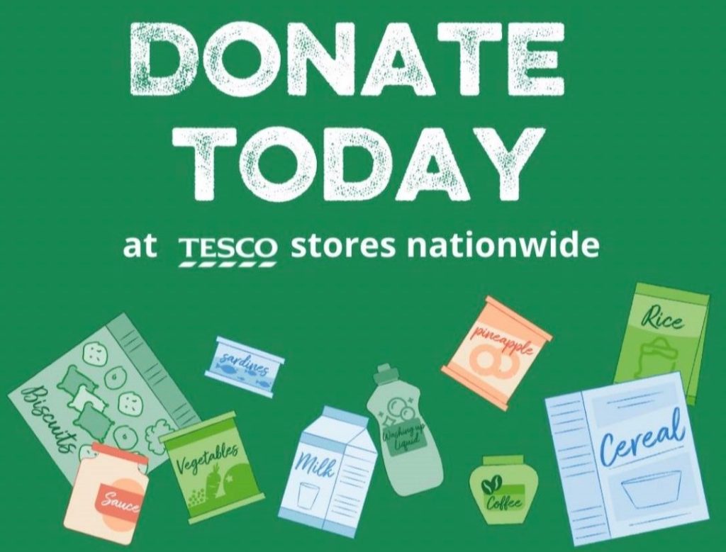 Tesco Extra Food Drive Warrington Foodbank